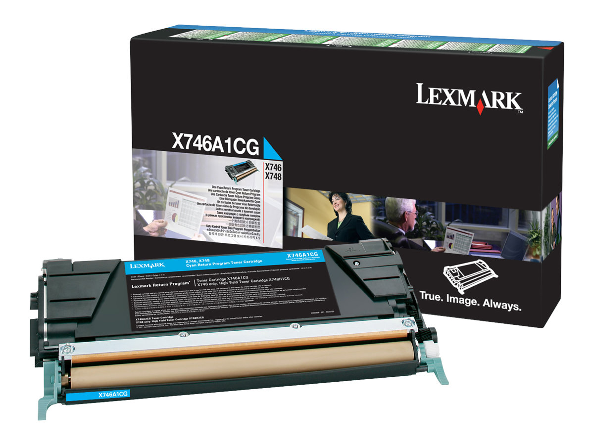 Lexmark - Cyan - Original - Tonerpatrone LCCP, LRP - fr Lexmark X746de, X748de, X748de LDS, X748de Statoil, X748dte