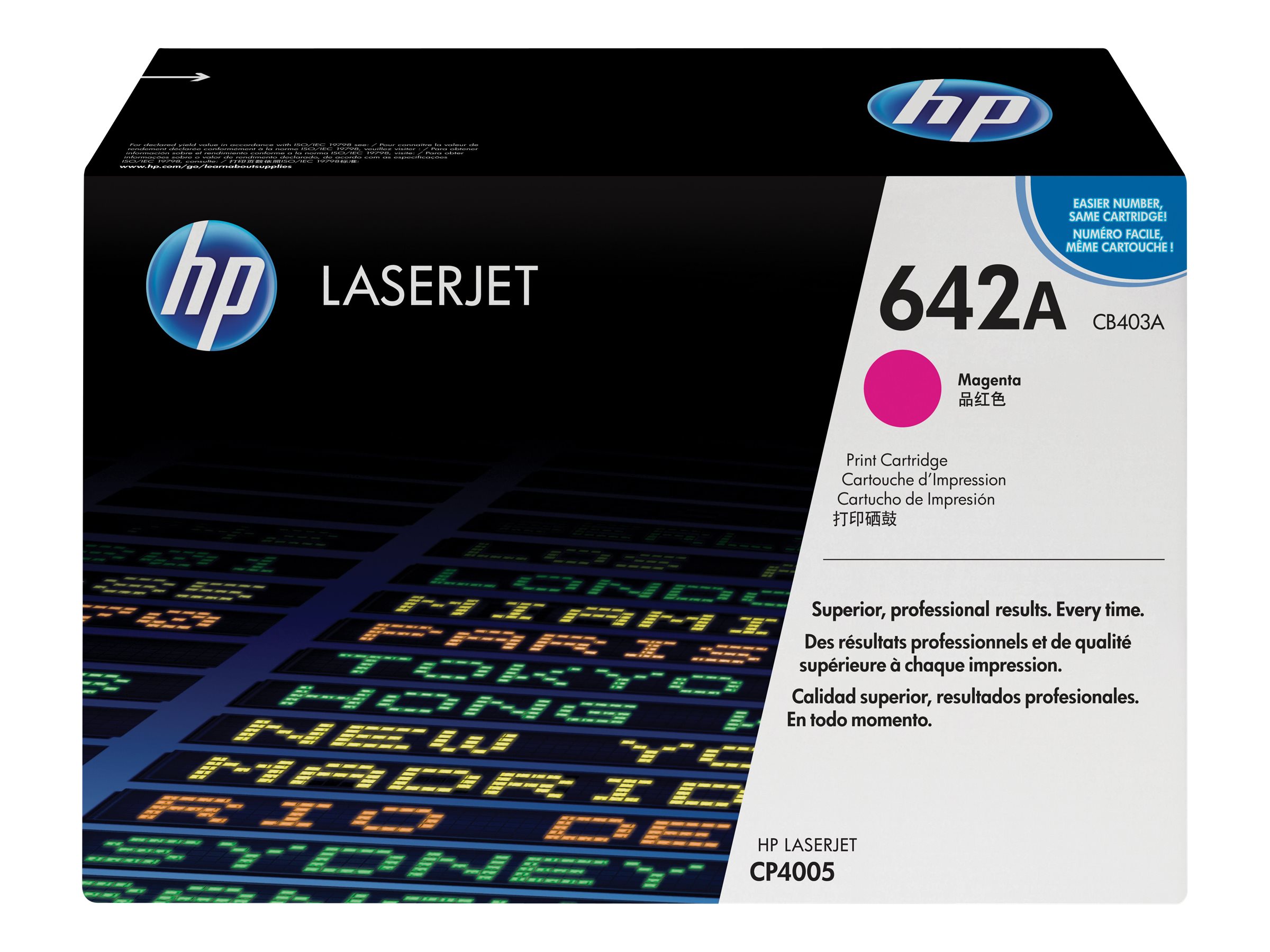 HP 642A - Magenta - Original - LaserJet - Tonerpatrone (CB403A) - fr Color LaserJet CP4005dn, CP4005n