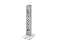 Compulocks VESA Brandable Floor Stand - Aufstellung - fr Tablett - Aluminium - weiss - Bodenaufstellung