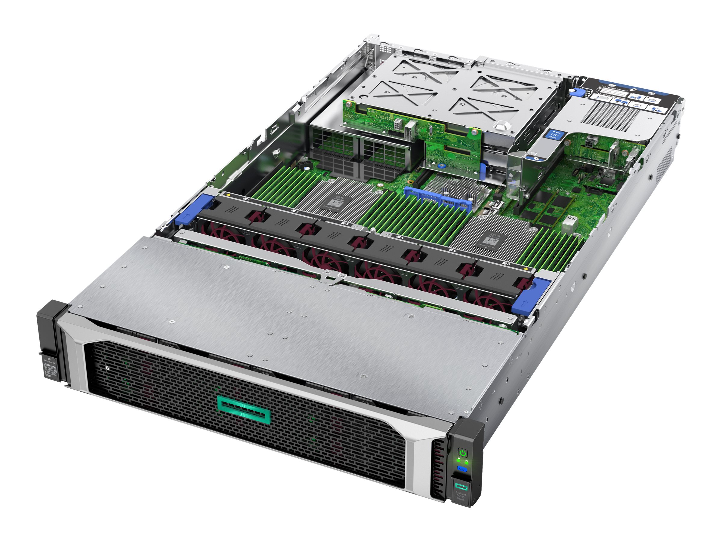 HPE ProLiant DL385 Gen10 Performance - Server - Rack-Montage - 2U - zweiweg - 1 x EPYC 7282 / 2.8 GHz
