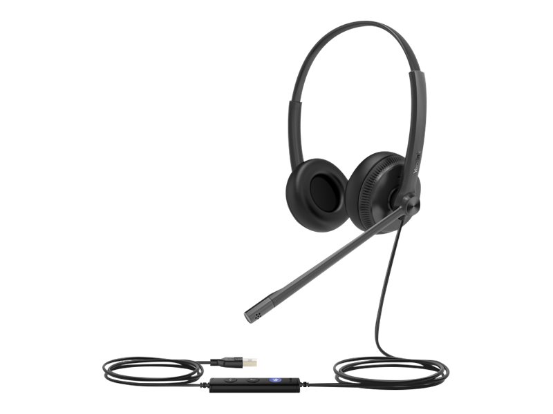 Yealink UH34 Dual Teams - Headset - On-Ear - kabelgebunden - USB - Schwarz