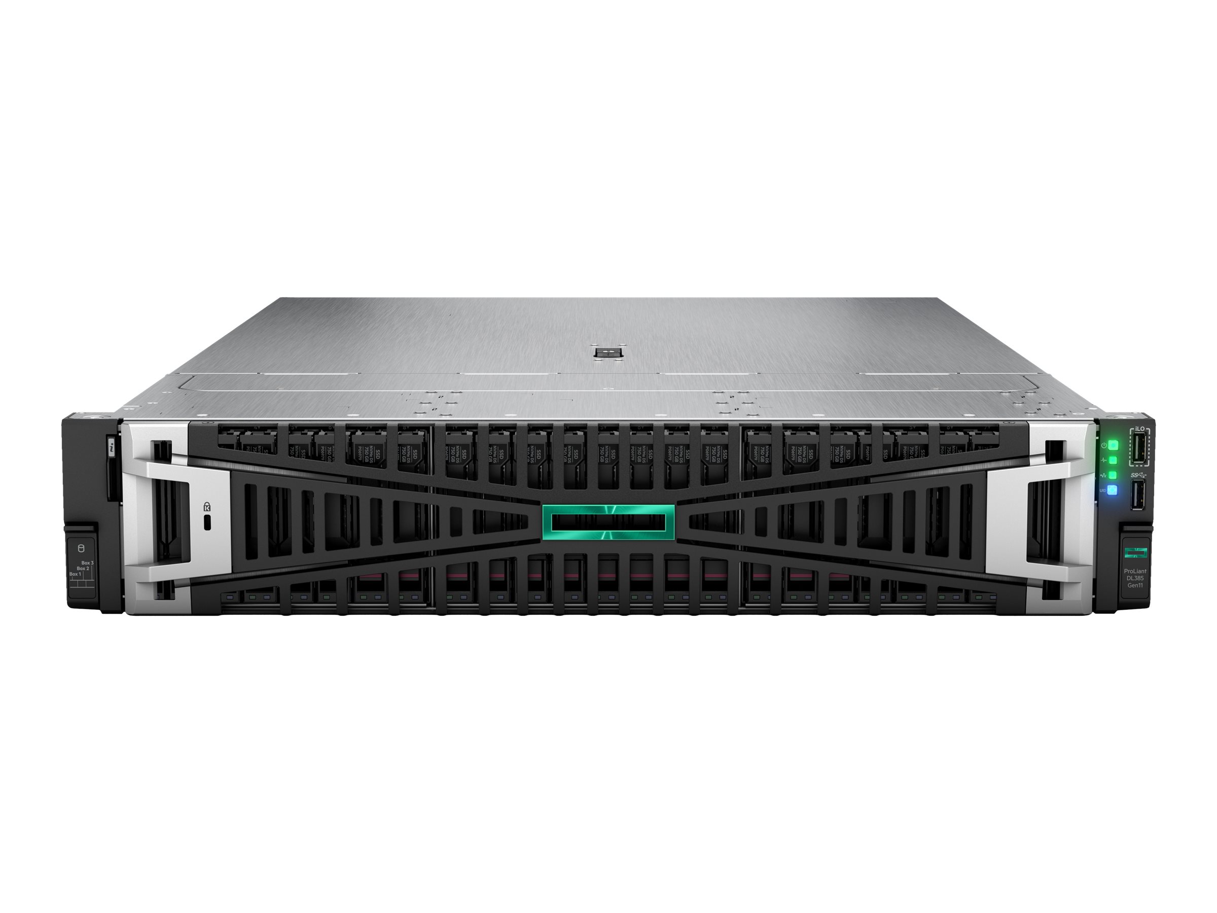 HPE ProLiant DL385 Gen11 - Server - Rack-Montage - 2U - zweiweg - 1 x EPYC 9124 / 3 GHz