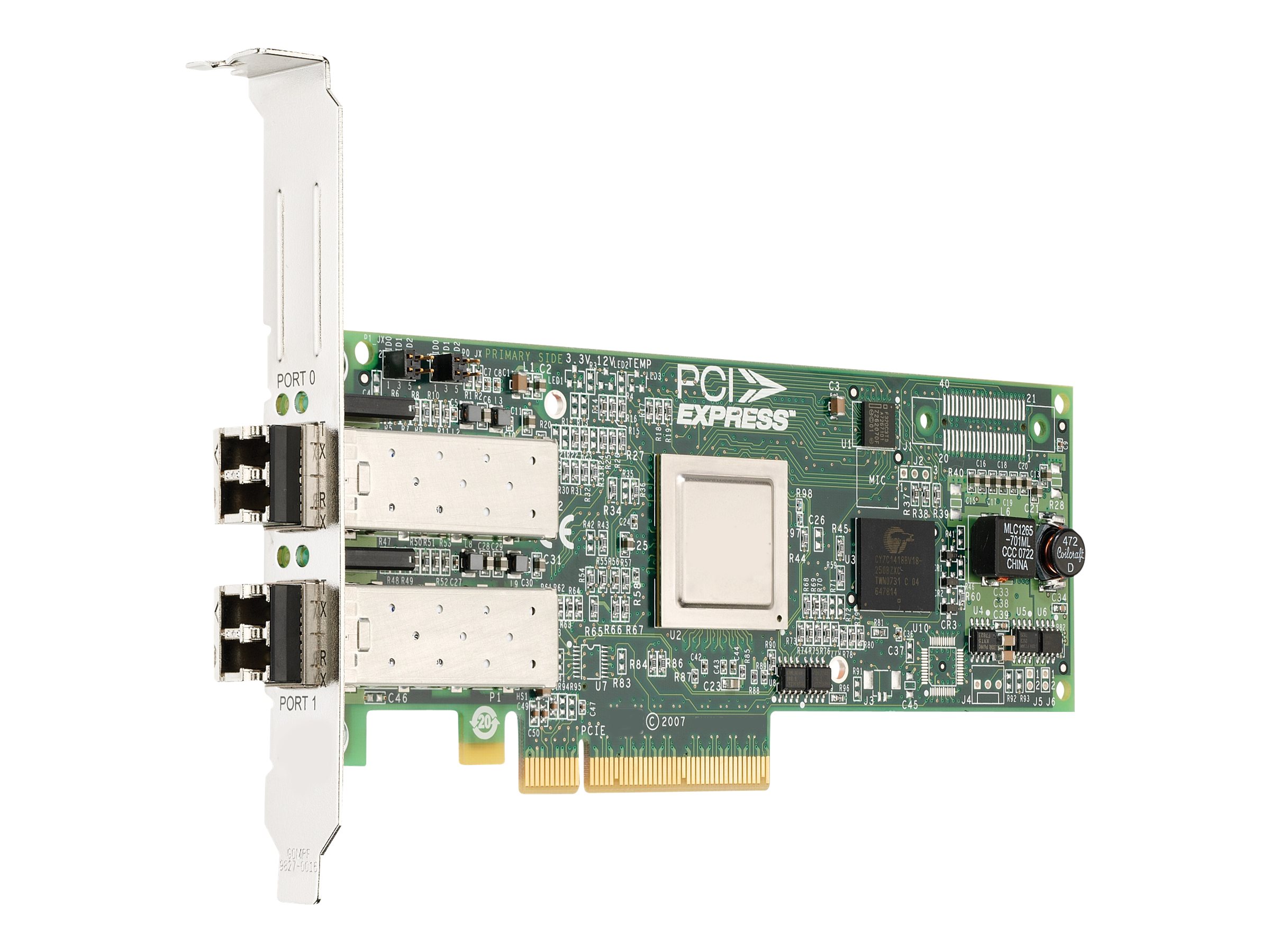 Emulex LPe12002-M8 8GFC, dual-port HBA - Hostbus-Adapter - PCIe 2.0 - 8Gb Fibre Channel x 2
