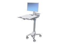 Ergotron Cart - Sliding Worksurface - Wagen - fr LCD-Display / PC-Ausrstung - medizinisch - Aluminium, verzinker Stahl, hochwe