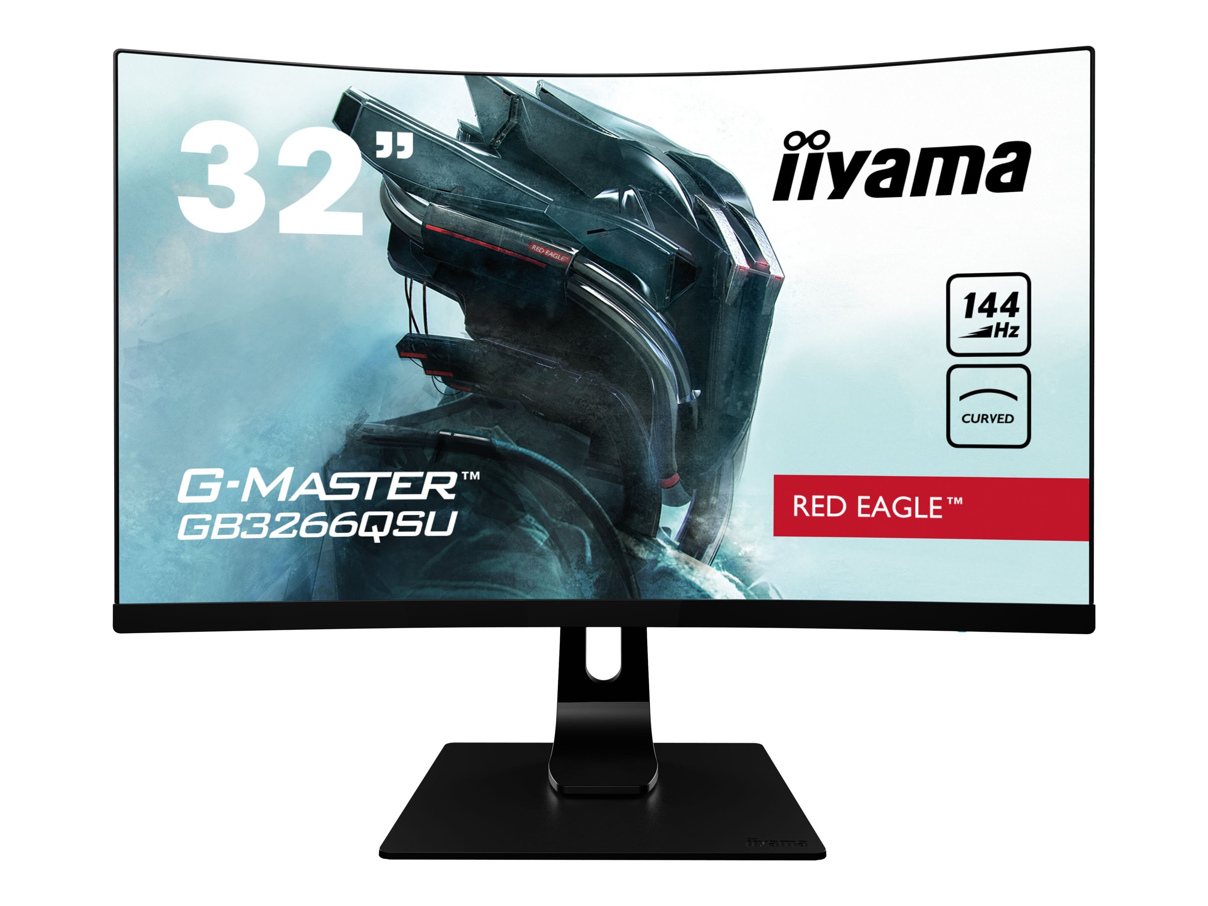 iiyama G-MASTER Red Eagle GB3266QSU-B1 - LED-Monitor - gebogen - 81.3 cm (32