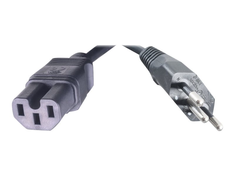 HPE - Stromkabel - NBR 14136 (M) zu IEC 60320 C15 - 2.5 m