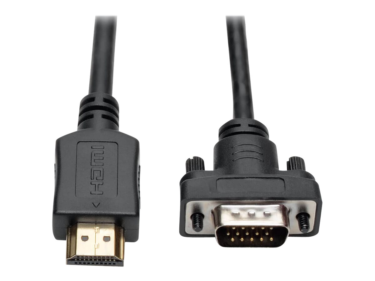 Eaton Tripp Lite Series HDMI to VGA Active Adapter Cable (HDMI to Low-Profile HD15 M/M), 3 ft. (0.9 m) - Adapterkabel - HDMI mn