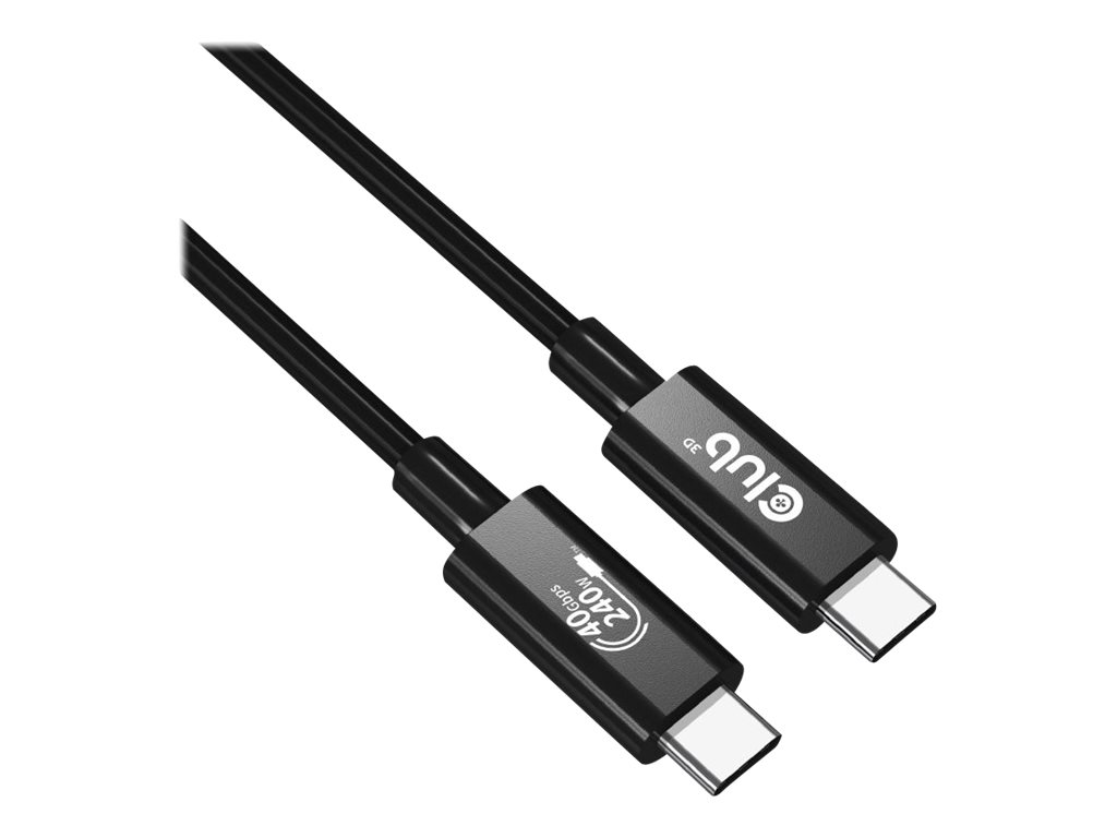 Club 3D - USB-Kabel - 24 pin USB-C (M) zu 24 pin USB-C (M) - USB4 Gen3x2 - 48 V - 5 A