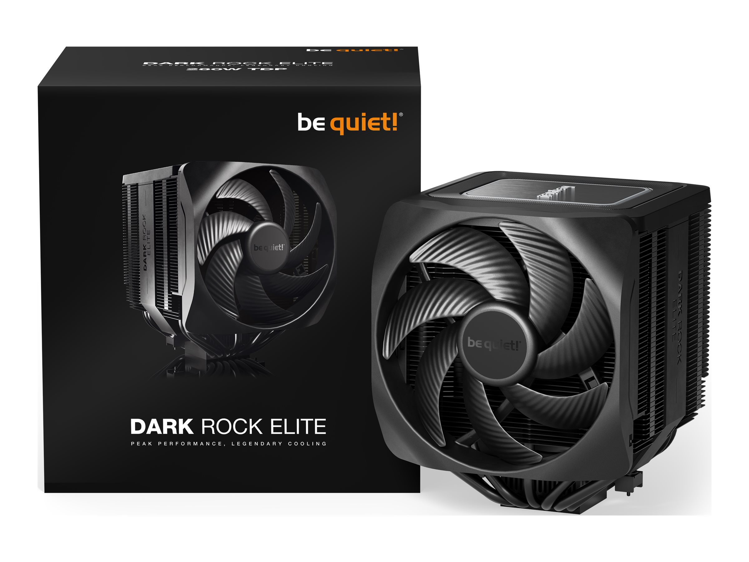 be quiet! Dark Rock Elite - Prozessor-Luftkhler - (fr: LGA1155, LGA1150, LGA1151, AM4, LGA1200, LGA1700, AM5) - Aluminium mit 