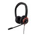 V7 HU540E - Headset - On-Ear - kabelgebunden - USB - Schwarz, Rot
