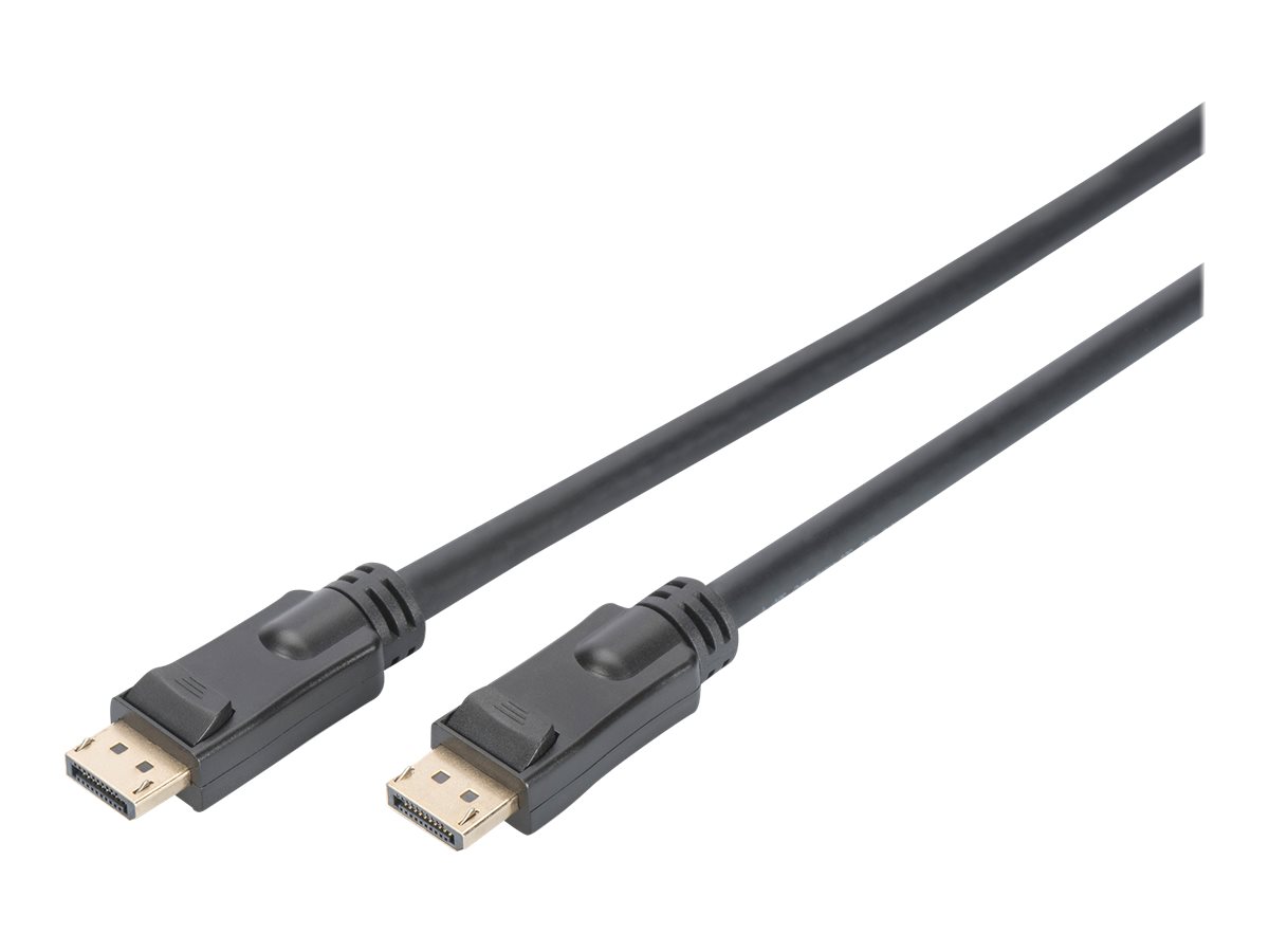 ASSMANN - DisplayPort-Kabel - DisplayPort (S) zu DisplayPort (S) - 10 m - eingerastet, 4K Untersttzung, aktiv - Schwarz