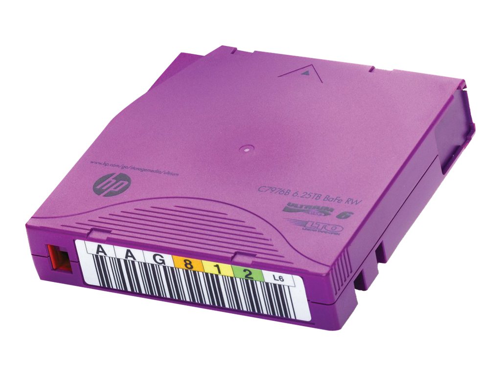 HPE Ultrium Non-Custom Labeled Data Cartridge - 20 x LTO Ultrium 6.25 TB - etikettiert - fr StorageWorks SAS Rack-Mount Kit; St