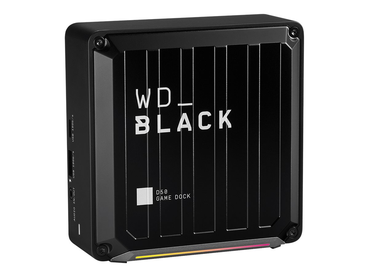 WD_BLACK D50 Game Dock WDBA3U0000NBK - Dockingstation - Thunderbolt 3 - DP, Thunderbolt - 1GbE - EMEA
