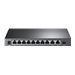 TP-Link TL-SG1210MP V2 - Switch - unmanaged - 8 x 10/100/1000 (PoE+) + 1 x 10/100/1000 (Uplink) + 1 x Gigabit SFP (Uplink) - Des