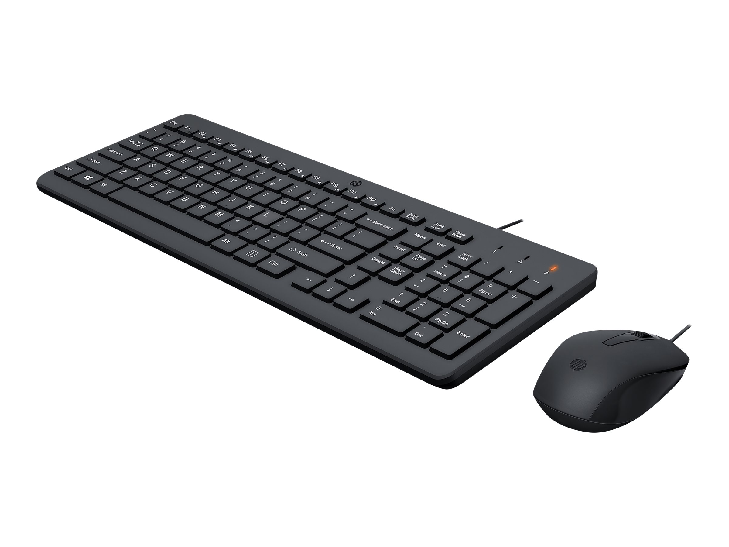 HP 150 - Tastatur-und-Maus-Set - USB - QWERTY - Englisch - Schwarz