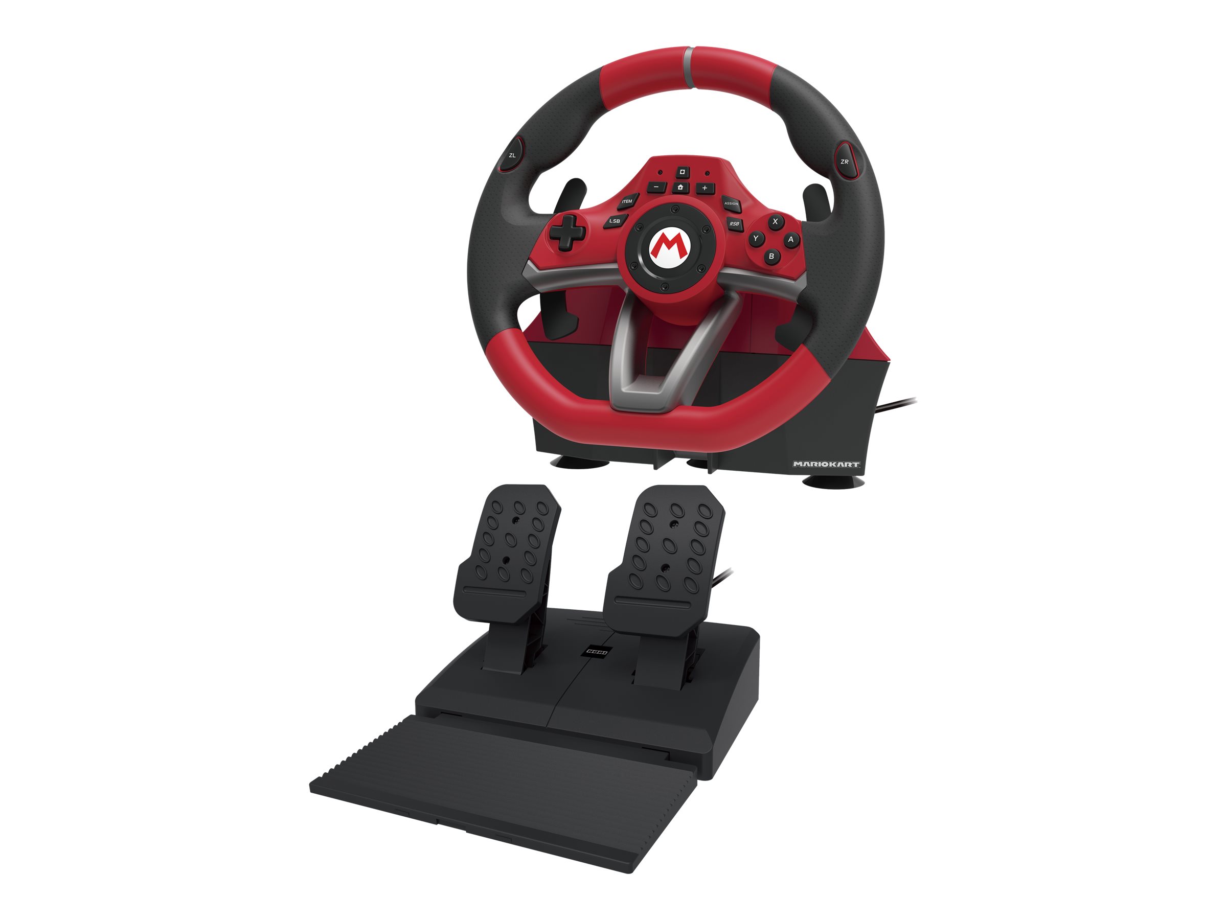 HORI Mario Kart Racing Wheel Pro Deluxe - Lenkrad- und Pedale-Set - kabelgebunden - für Nintendo Switch