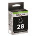 Lexmark Cartridge No. 28 - Schwarz - Original - Tintenpatrone LRP - fr Lexmark X2500, X2530, X2550, X5070, X5075, X5320, X5340,
