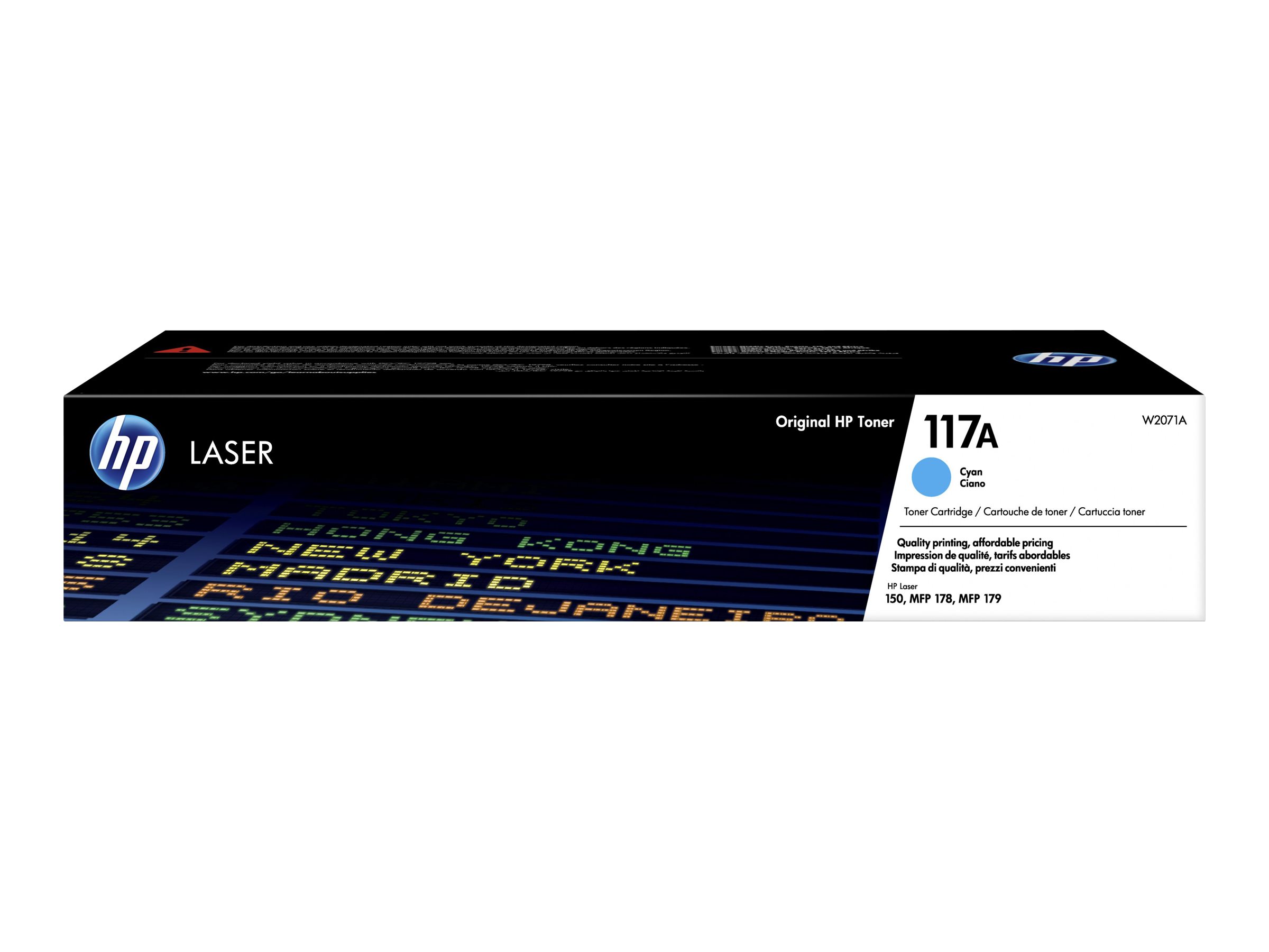 HP 117A - Cyan - Original - Tonerpatrone (W2071A) - fr Color Laser 150a, 150nw, MFP 178nw, MFP 178nwg, MFP 179fnw, MFP 179fwg