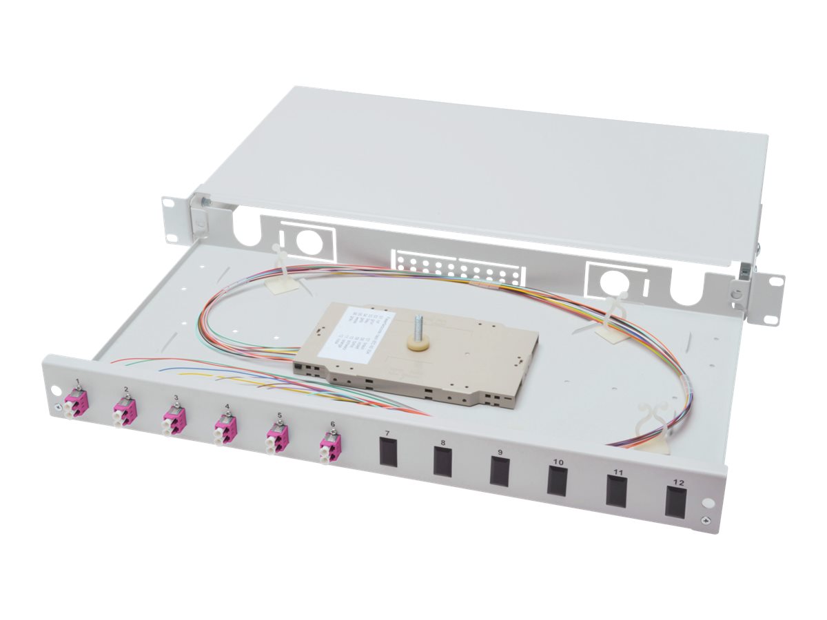 DIGITUS Professional DN-96330-4 - Glasfaserkabelkiste - LC x 12 - 1U - 48.3 cm (19