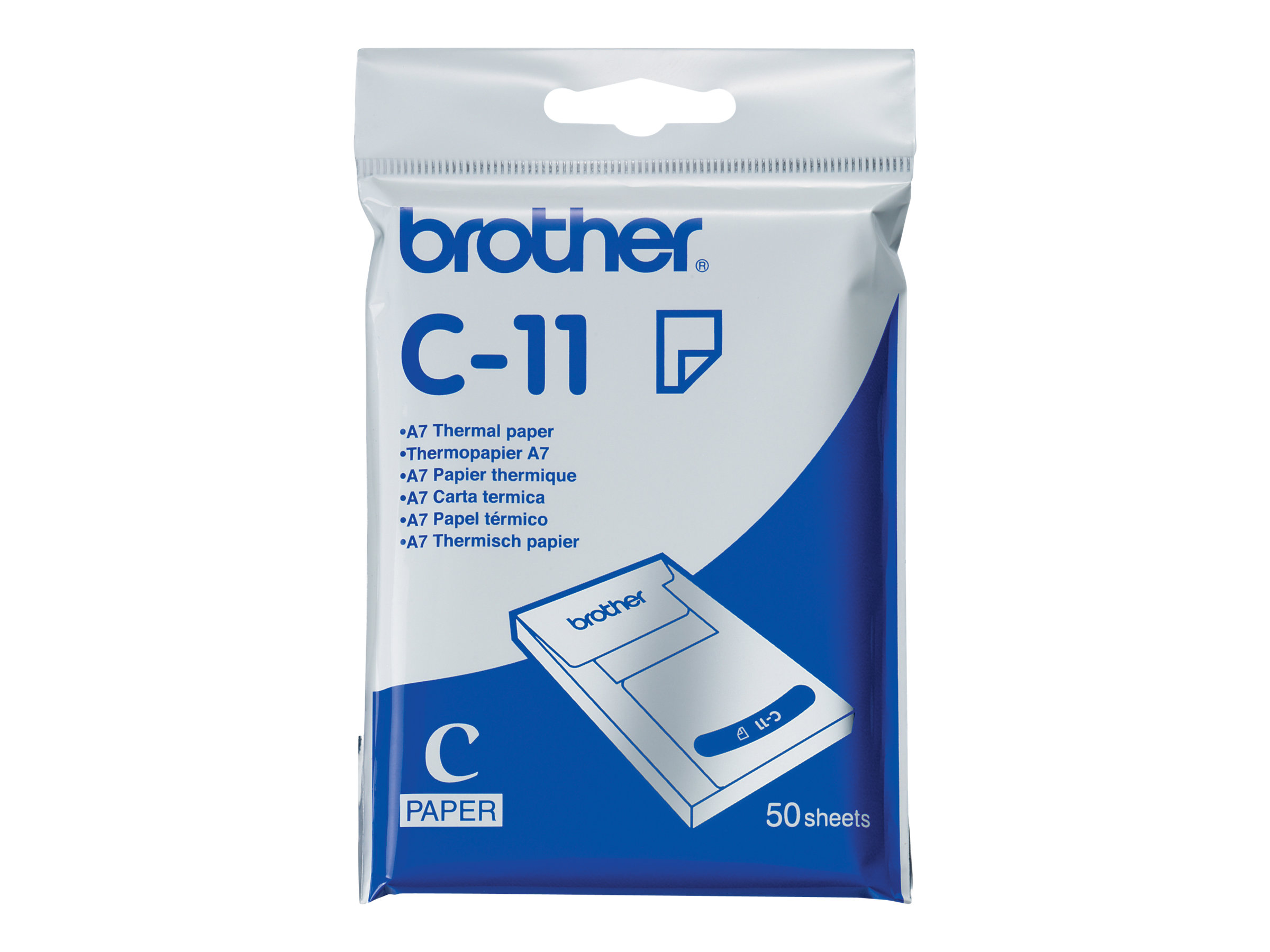 Brother - A7 (74 x 105 mm) 50 Blatt Thermopapier - fr m-PRINT MW-100, MW-120, MW-140BT, MW-145BT