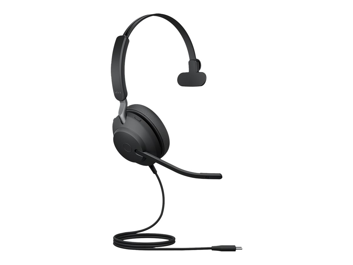 Jabra Evolve2 40 SE UC Mono - Headset - On-Ear - kabelgebunden - USB-C - Geräuschisolierung