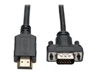 Eaton Tripp Lite Series HDMI to VGA Active Adapter Cable (HDMI to Low-Profile HD15 M/M), 6 ft. (1.8 m) - Adapterkabel - HDMI mn