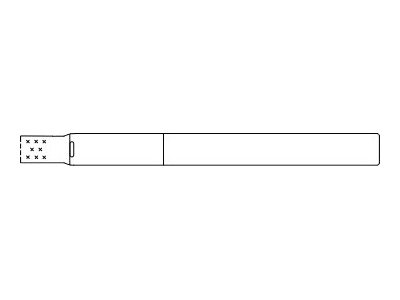 Intermec INband-II - Weiss - 25.4 x 279.4 mm 600 Etikett(en) (4 Rolle(n) x 150) Armbandetiketten - fr Intermec PC23, PC23d