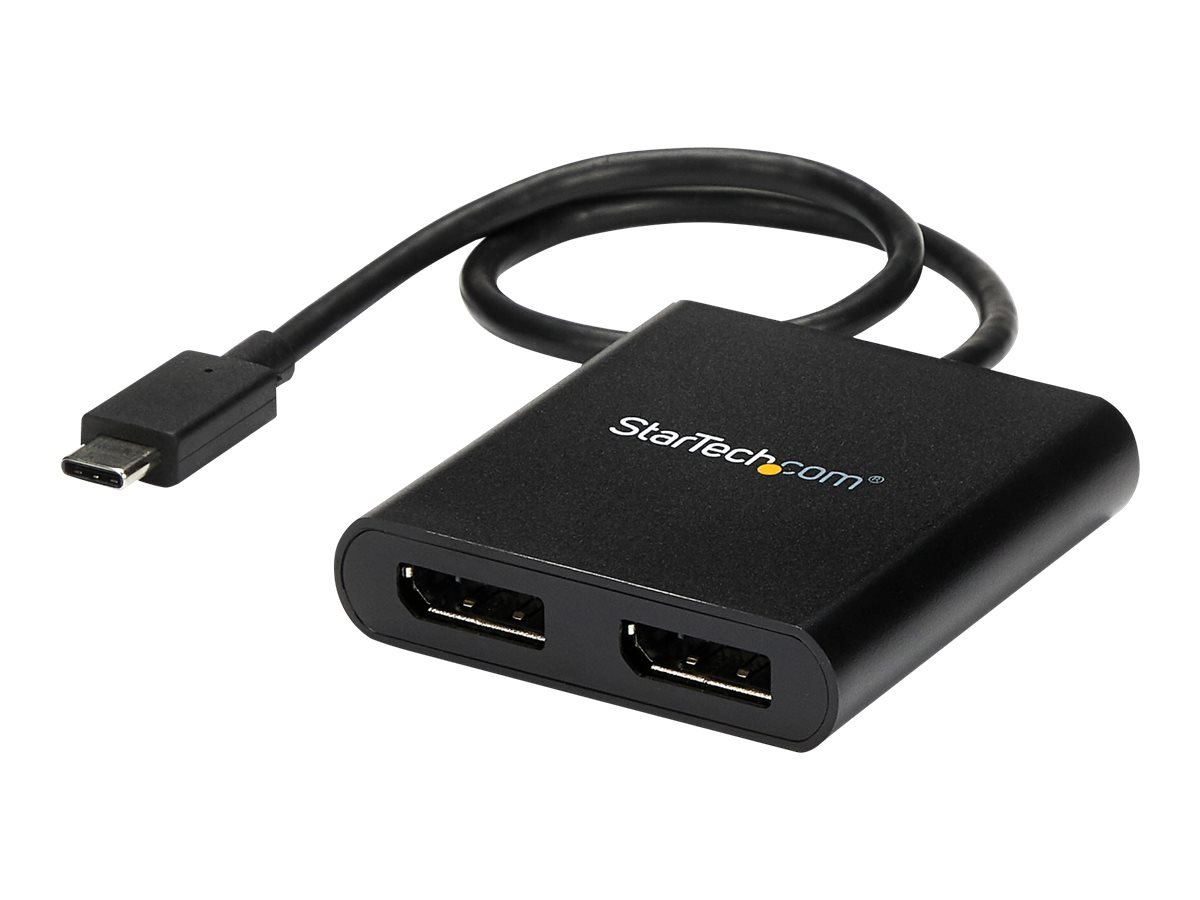 StarTech.com USB-C auf DisplayPort Multi-Monitor Adapter - 2-Port MST Hub - USB C zu 2x DP Splitter - USB Typ C zu DP MST Hub - 
