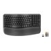 Logitech Wave Keys for Business - Tastatur - kabellos - Bluetooth 5.1 LE - QWERTY - Graphite