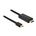 Delock - HDMI-Kabel - Mini DisplayPort mnnlich zu HDMI mnnlich - 1 m - Schwarz