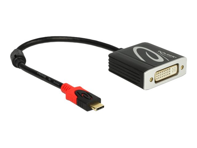 DeLOCK - Externer Videoadapter - RTD2171U - USB-C - DVI - Schwarz