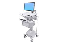 Ergotron Cart with LCD Arm, LiFe Powered, 2 Tall Drawers - Wagen - offene Architektur - fr LCD-Display / PC-Ausrstung - verrie