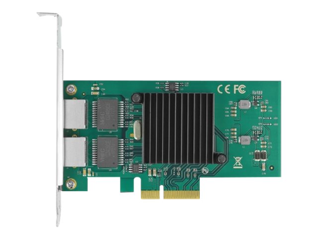 DeLOCK - Netzwerkadapter - PCIe 2.0 x4 Low-Profile - Gigabit Ethernet x 2