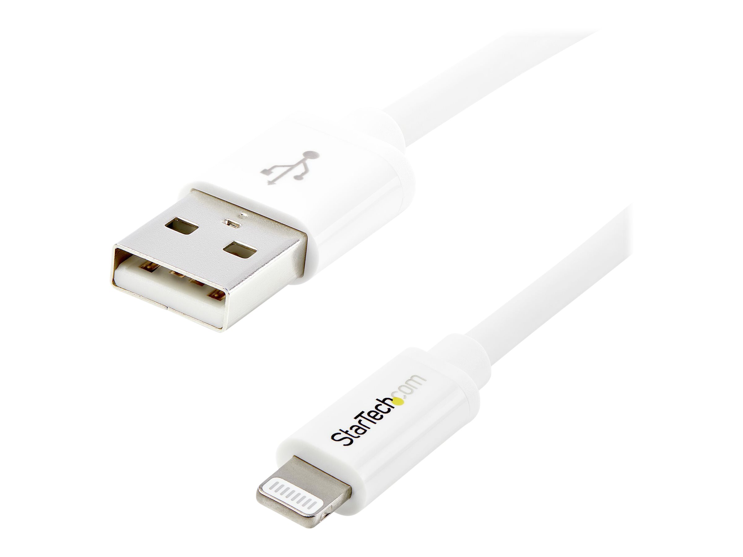 StarTech.com 1m Apple 8 Pin Lightning Connector auf USB Kabel - Weiss - USB Kabel fr iPhone / iPod / iPad - Ladekabel / Datenka