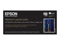Epson PremierArt Water Resistant Canvas - Glnzend - Rolle (111,8 cm x 12,2 m) - 350 g/m - 1 Rolle(n) Leinwandpapier - fr Styl