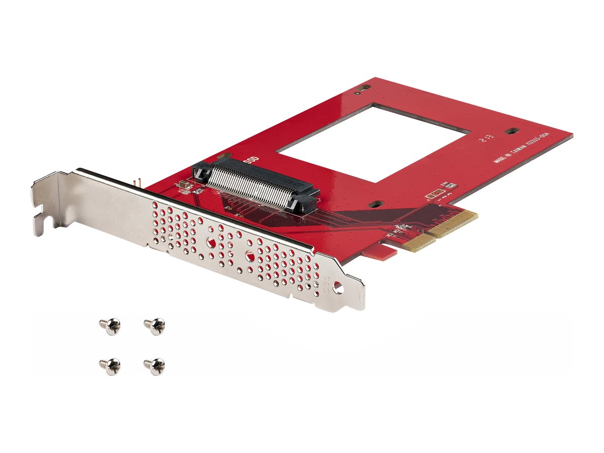 StarTech.com U.3 to PCIe Adapter Card, PCIe 4.0 x4 Adapter For 2.5