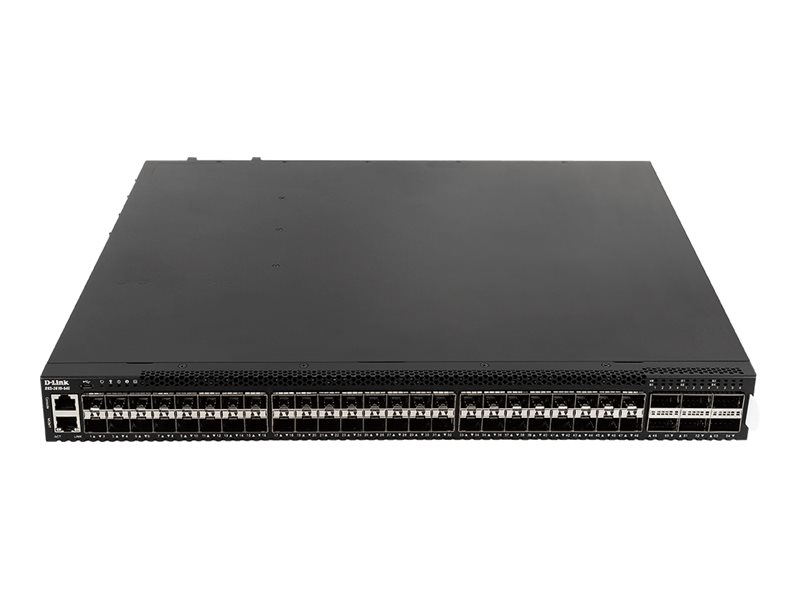 D-Link DXS 3610-54S - Switch - L3 - managed - 48 x 10 Gigabit SFP+ + 6 x 40 Gigabit QSFP+ / 100 Gigabit QSFP28 - Luftstrom von v