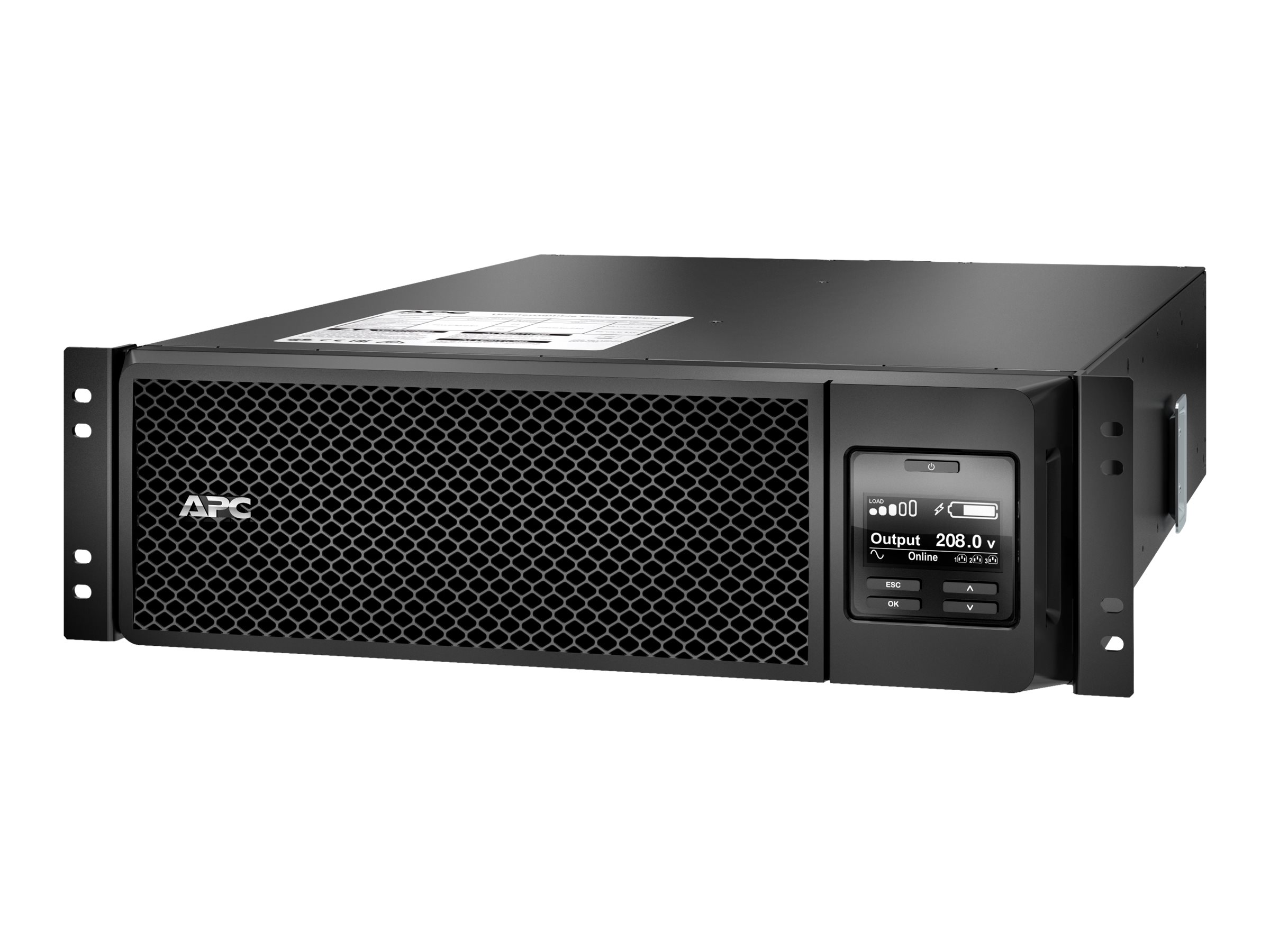 APC Smart-UPS SRT 5000VA RM - USV (in Rack montierbar/extern) - Wechselstrom 208/230 V - 4500 Watt - 5000 VA - Ethernet 10/100, 
