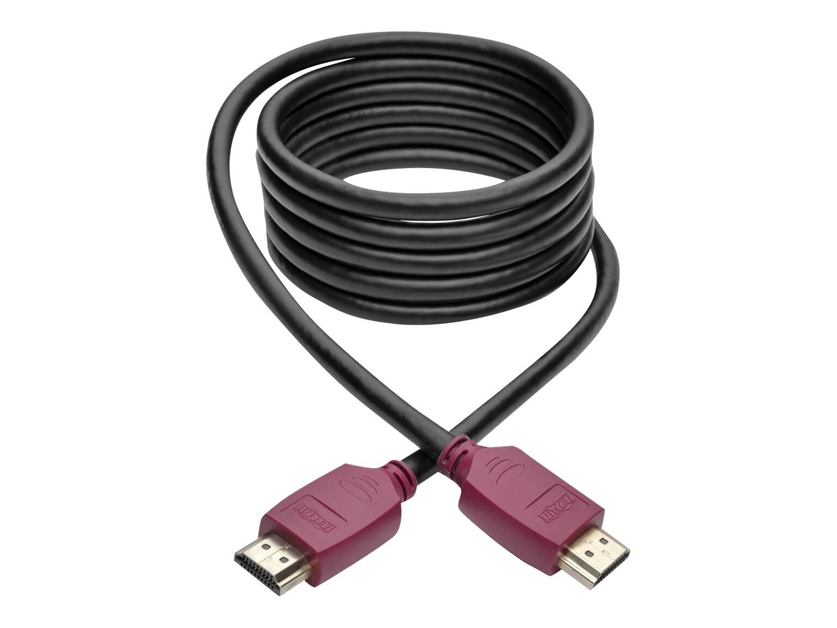 Tripp Lite 6ft Premium Hi-Speed HDMI Cable w Grip Connectors 4Kx2K@60Hz 6' - HDMI-Kabel mit Ethernet - HDMI mnnlich zu HDMI mn