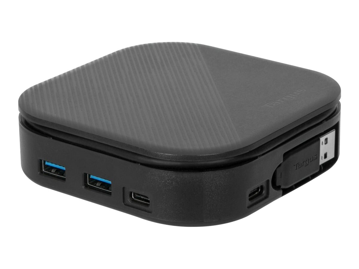 Targus USB-C Universal Dual HD Docking Station with 80W PD Pass-Thru - Dockingstation - USB-C 3.2 Gen 2 - 2 x HDMI - 1GbE - TAA-
