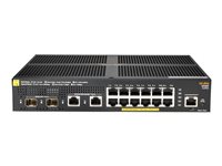 HPE Aruba 2930F 12G PoE+ 2G/2SFP+ - Switch - L3 - managed - 12 x 10/100/1000 (PoE+) + 2 x 1 Gigabit/10 Gigabit SFP+ (Uplink) + 2