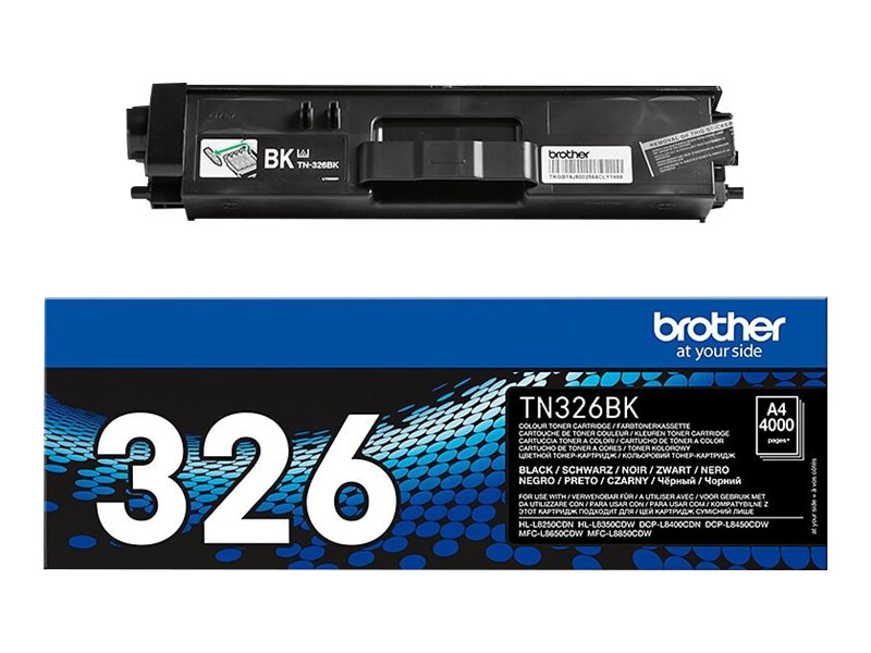 Brother TN326BK - Schwarz - Original - Tonerpatrone - fr Brother DCP-L8400, DCP-L8450, HL-L8250, HL-L8350, MFC-L8650, MFC-L8850