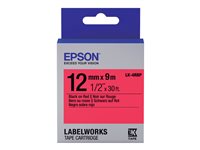 Epson LabelWorks LK-4RBP - Schwarz auf rot - Rolle (1,2 cm x 9 m) 1 Kassette(n) Etikettenband - fr LabelWorks LW-1000, 300, 400