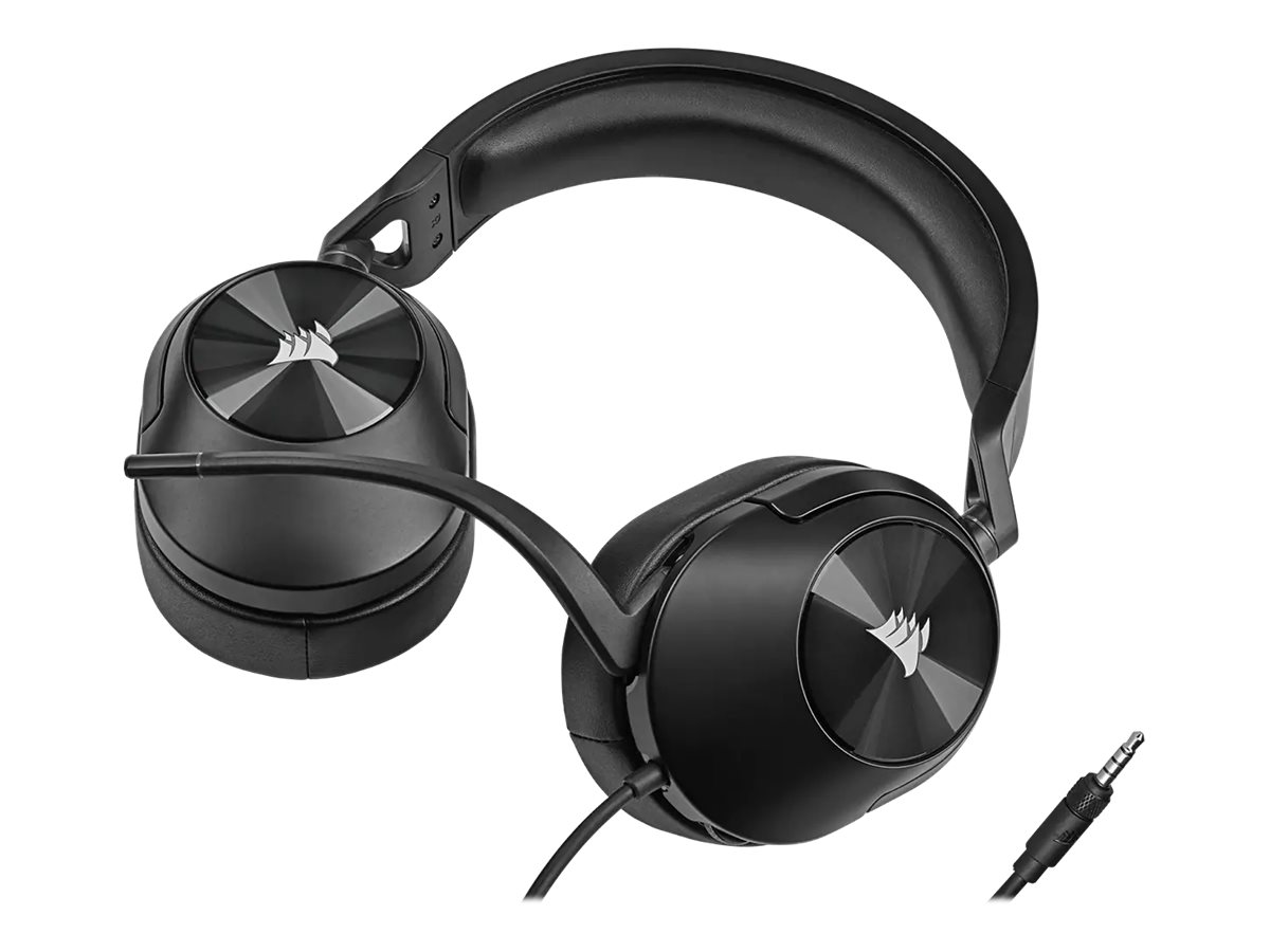 CORSAIR Gaming HS55 STEREO - Headset - ohrumschliessend - kabelgebunden - 3,5 mm Stecker - Kohle