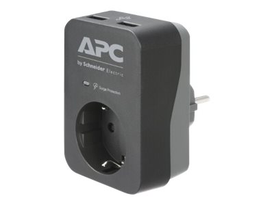 APC Essential Surgearrest PME1WU2B-GR - Überspannungsschutz - Wechselstrom 220/230/240 V - 4000 Watt - Ausgangsanschlüsse: 1 - D