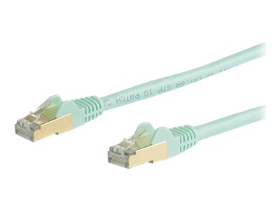 StarTech.com 3m CAT6A Ethernet Cable, 10 Gigabit Shielded Snagless RJ45 100W PoE Patch Cord, CAT 6A 10GbE STP Network Cable w/St