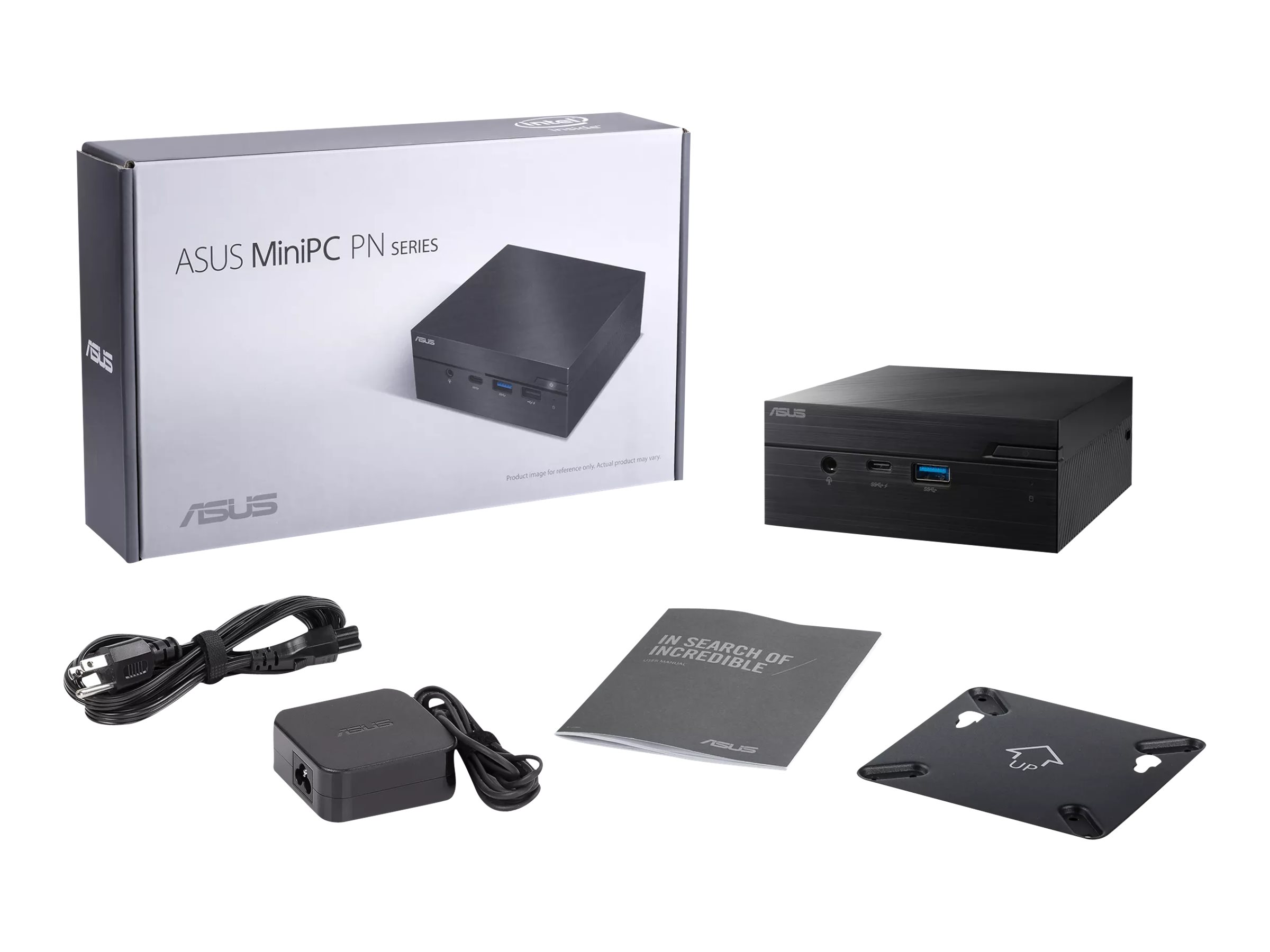 ASUS Mini PC PN41 BBC029MCS1 - Barebone - Mini-PC - 1 x Celeron N4500 / 1.1 GHz - RAM 0 GB - UHD Graphics