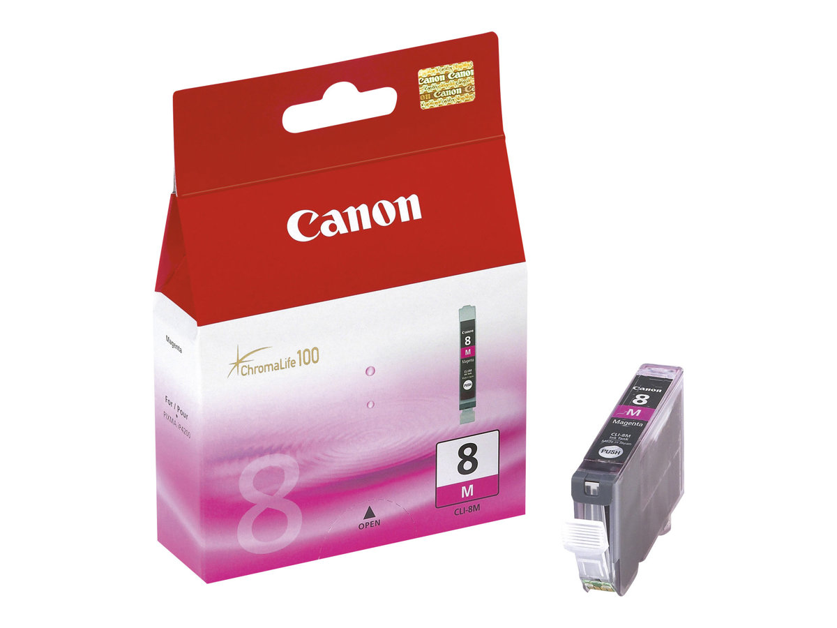 Canon CLI-8M - 13 ml - Magenta - Original - Tintenbehlter - fr PIXMA iP3500, iP4500, iP5300, MP510, MP520, MP610, MP960, MP970