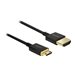 Delock Slim Premium - HDMI-Kabel mit Ethernet - 19 pin mini HDMI Type C mnnlich zu HDMI mnnlich - 4.5 m - Dreifachisolierung -
