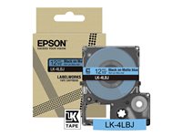Epson LabelWorks LK-4LBJ - Schwarz auf Mattblau - Rolle (1,2 cm x 8 m) 1 Kassette(n) Hngebox - Band